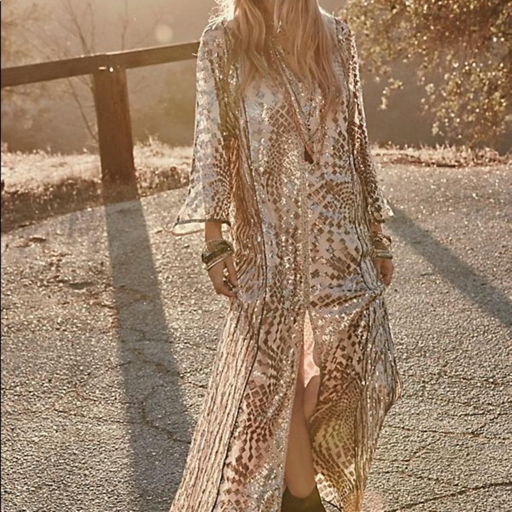 Anna Sui sequin Maxi dress
